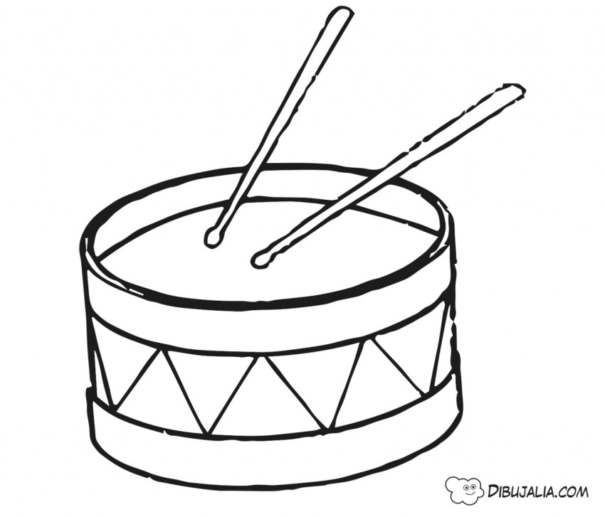 Tambor Infantil - Dibujo #62 - Dibujalia - Dibujos para Colorear y Recursos  Educativos