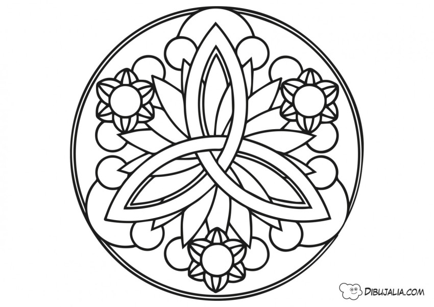 Mandala Celta con Flores