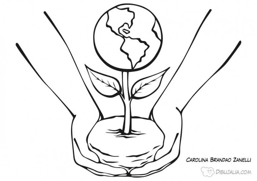 Planta Planeta tierra - Dibujo #233 - Dibujalia - Dibujos para Colorear y  Recursos Educativos
