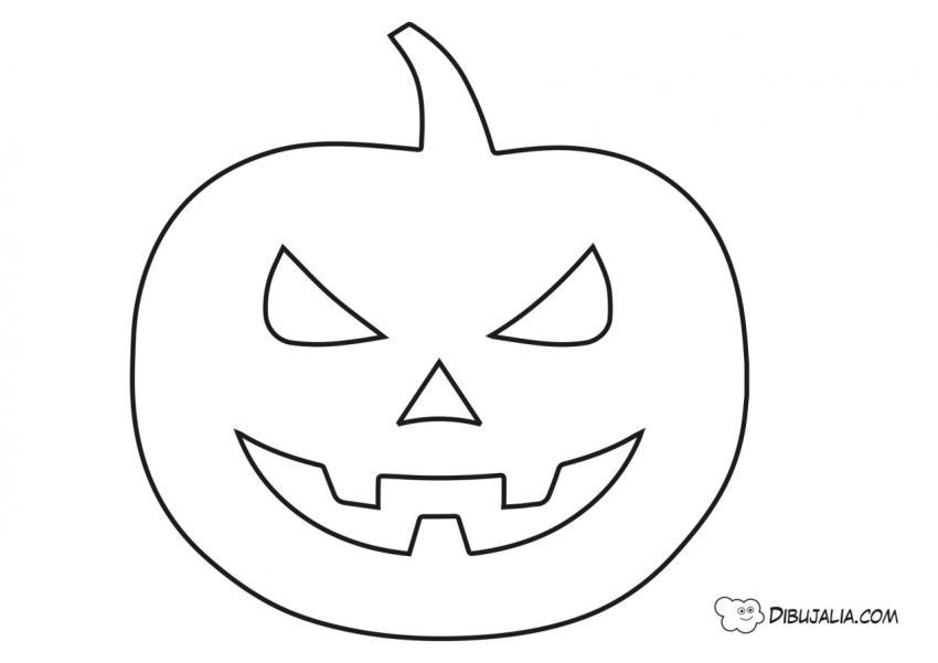 Silueta de calabaza de halloween