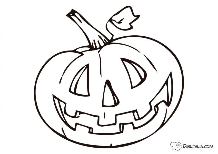 Calabaza con una hojita