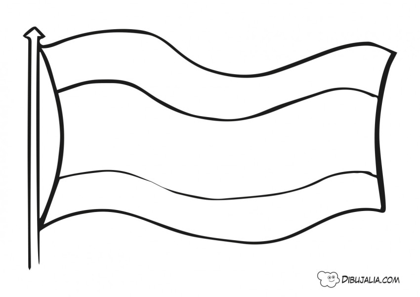 Bandera al viento - Dibujo #448 - Dibujalia - Dibujos para Colorear y  Recursos Educativos