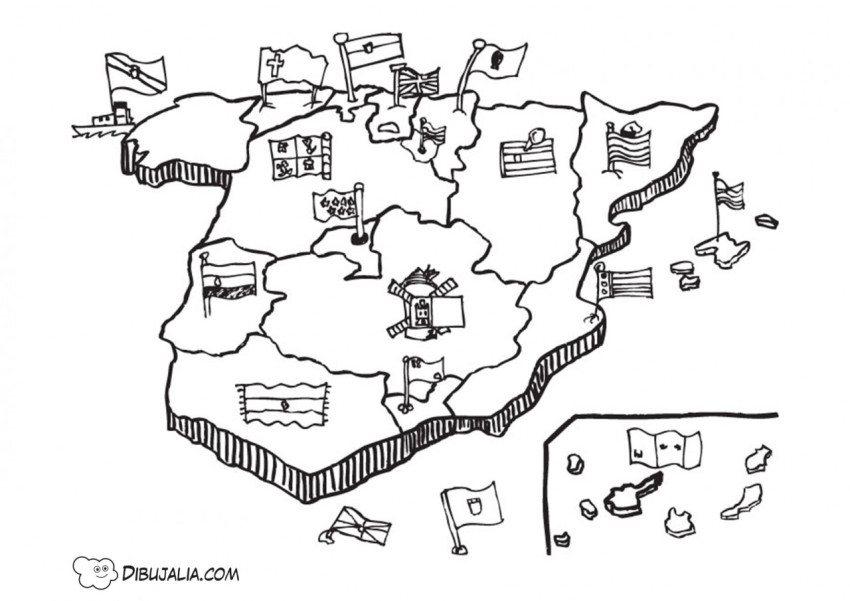 Mapa Comunidades Autonomas España