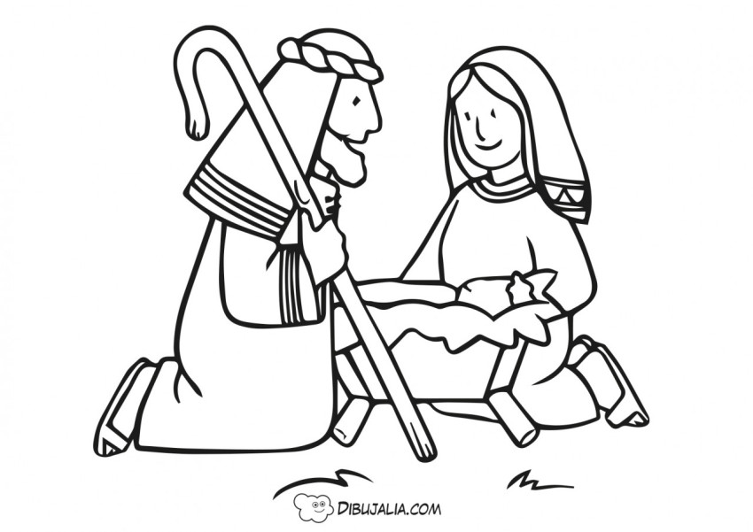 San José y la Virgen María - Dibujo #504 - Dibujalia - Dibujos para  Colorear y Recursos Educativos