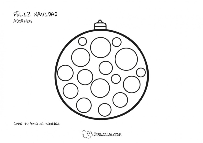 Bola de navidad con círculos