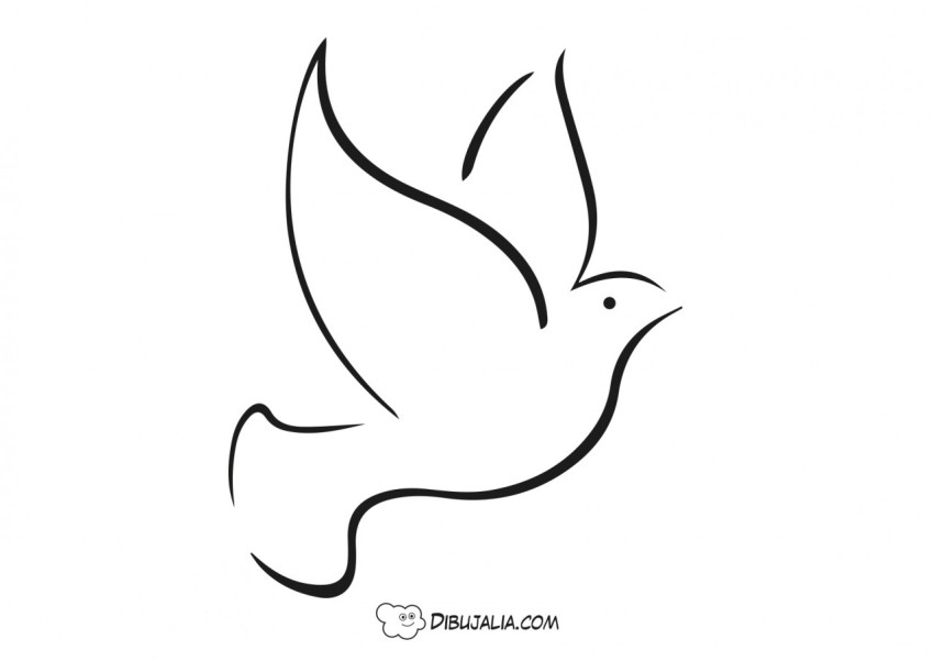 Paloma de la Paz volando