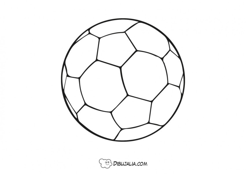 Balón de futbol blanco - Dibujo #791 - Dibujalia - Dibujos para Colorear y  Recursos Educativos