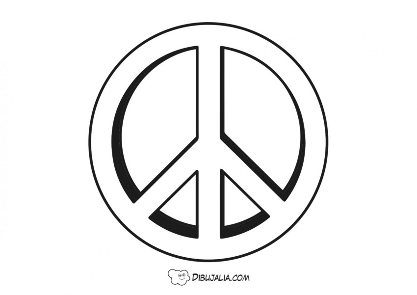 Símbolo de la Paz hippie 3D