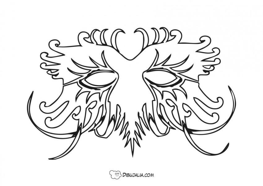 Antifaz tipo veneciano