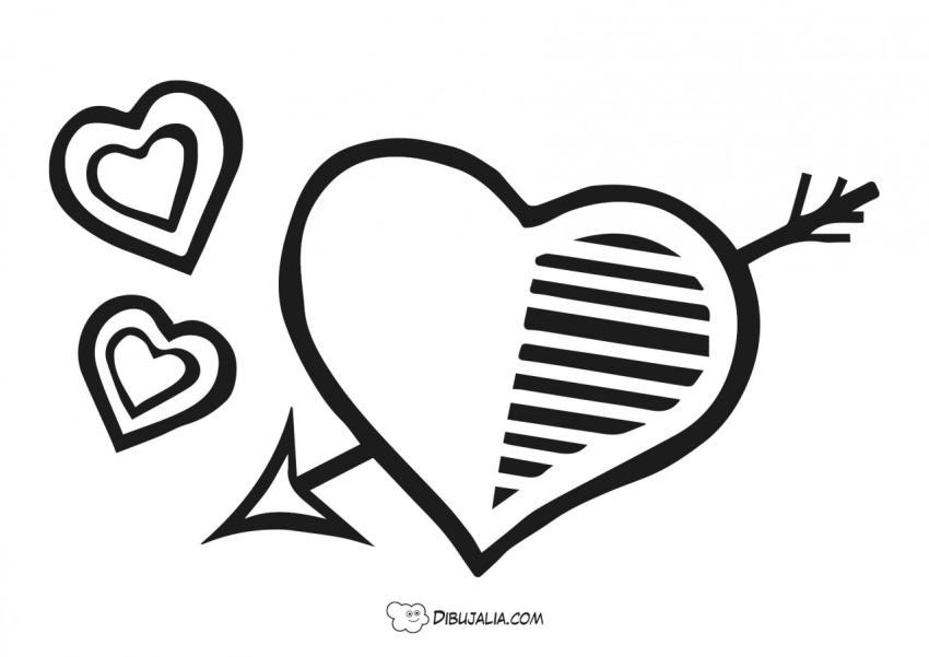 Corazones y flechas
