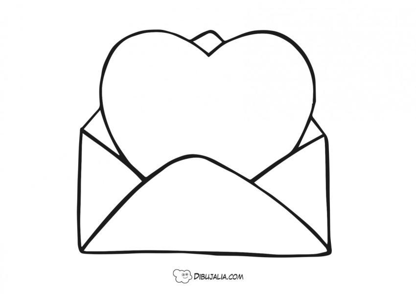 Sobre con corazón