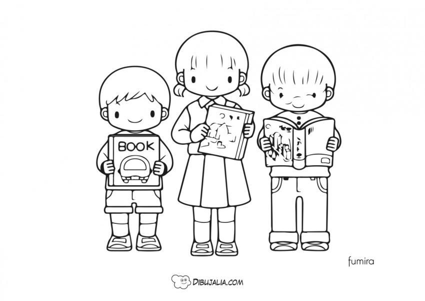 Nin?os con libros