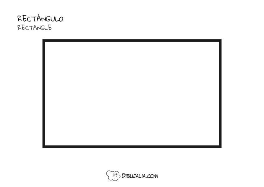 Formas Rectángulo - Dibujo #1245 - Dibujalia