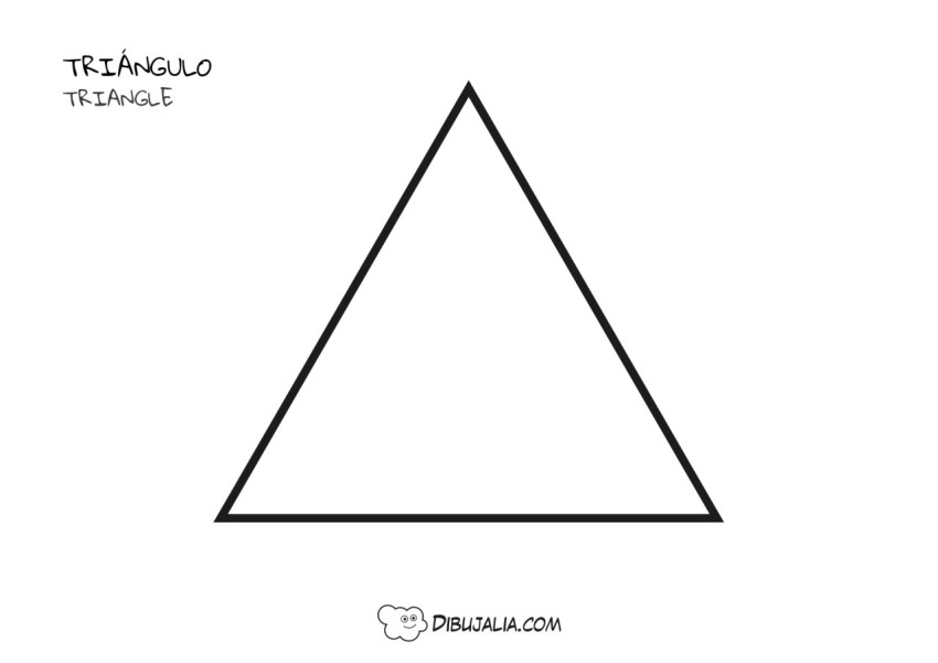 Formas Triángulo - Dibujo #1252 - Dibujalia - Dibujos para Colorear y  Recursos Educativos