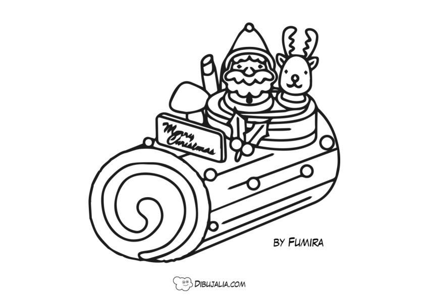 Trineo de madera de Papa Noel