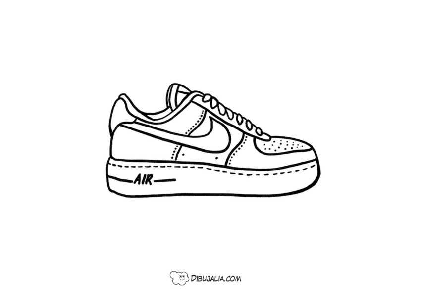 Excremento Soportar retirada Zapatillas Nike Air - Dibujo #1371 - Dibujalia - Dibujos para Colorear y  Recursos Educativos