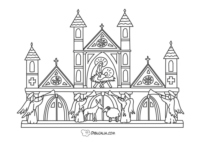 Catedral con portal de Belén