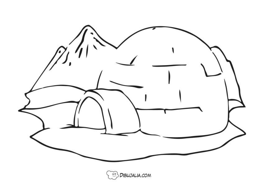 Iglú en el polo norte