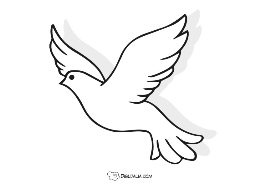 Paloma de la paz volando