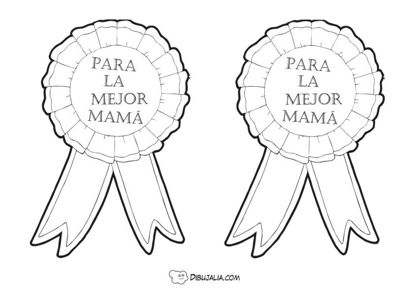 Medallas Insignias mejor Mamá