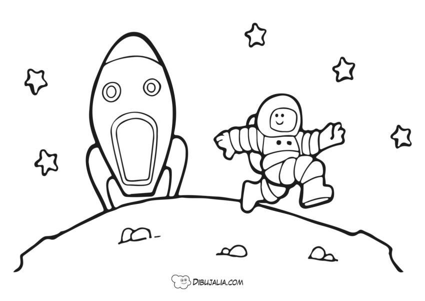 Astrunauta y su nave