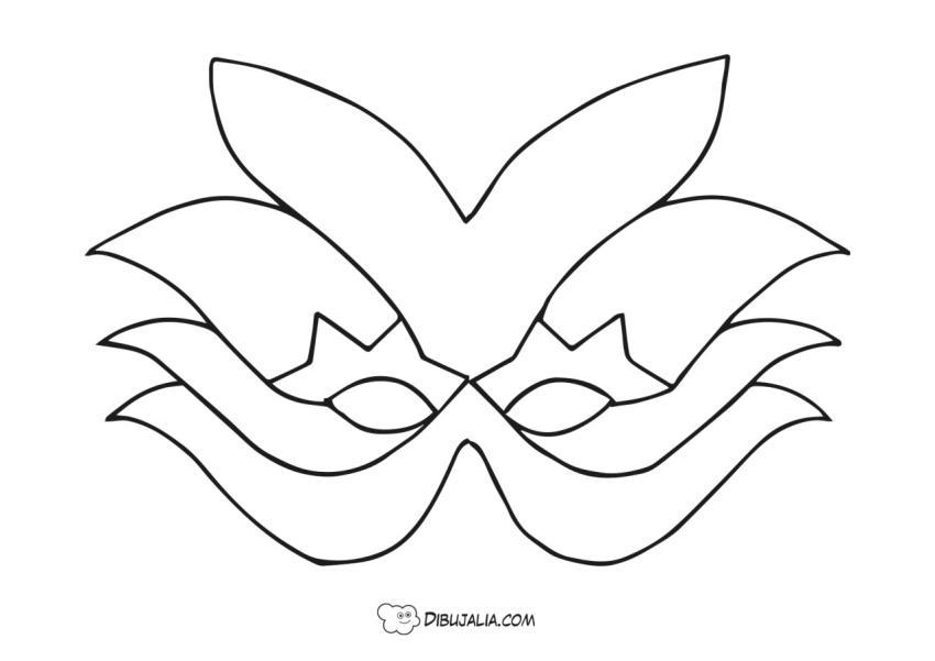 Antifaz del estilo de Venecia