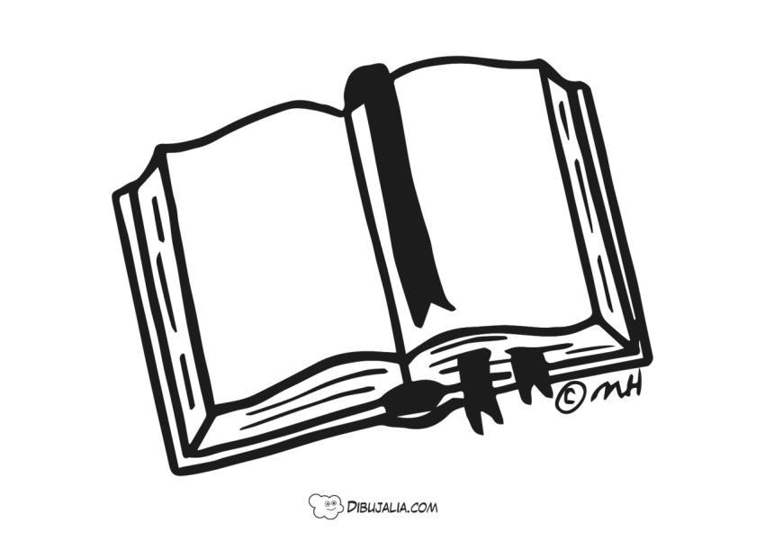 Libro abierto con marcador