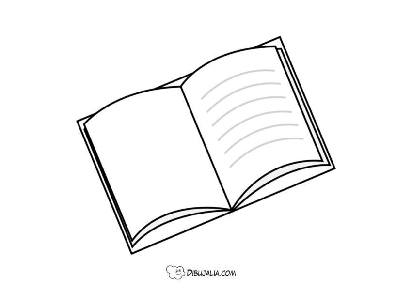 Libro abierto con pauta