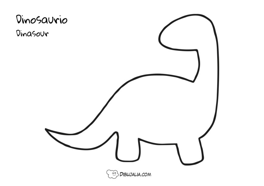 Silueta de un Dinosaurio