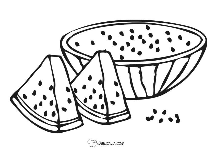 Sandia con pepitas