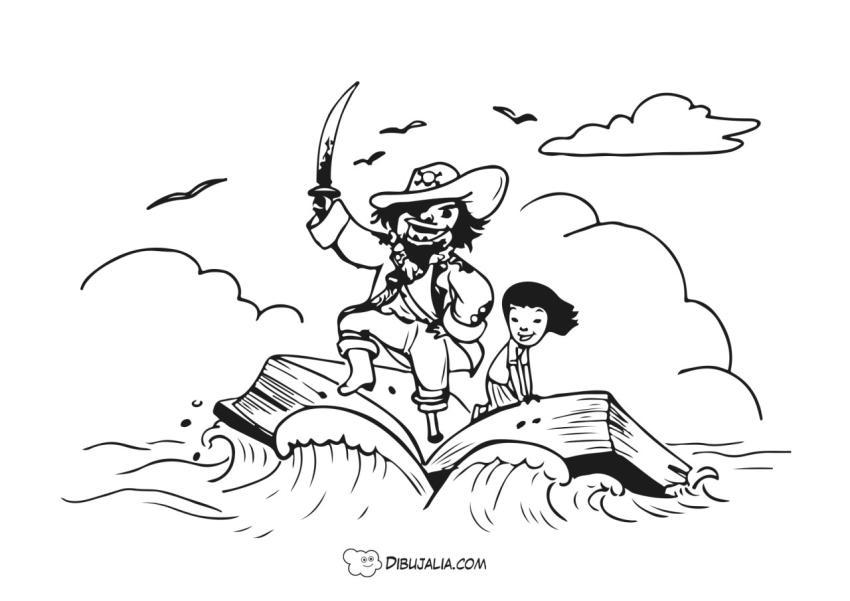 Aventura de piratas en la biblioteca
