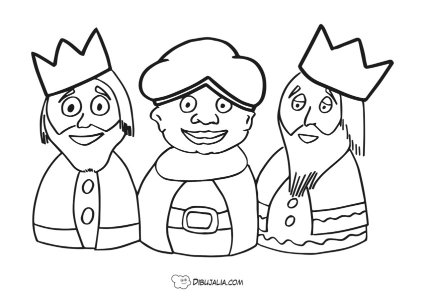 Reyes magos - Dibujo #2387 - Dibujalia - Dibujos para Colorear y Recursos  Educativos