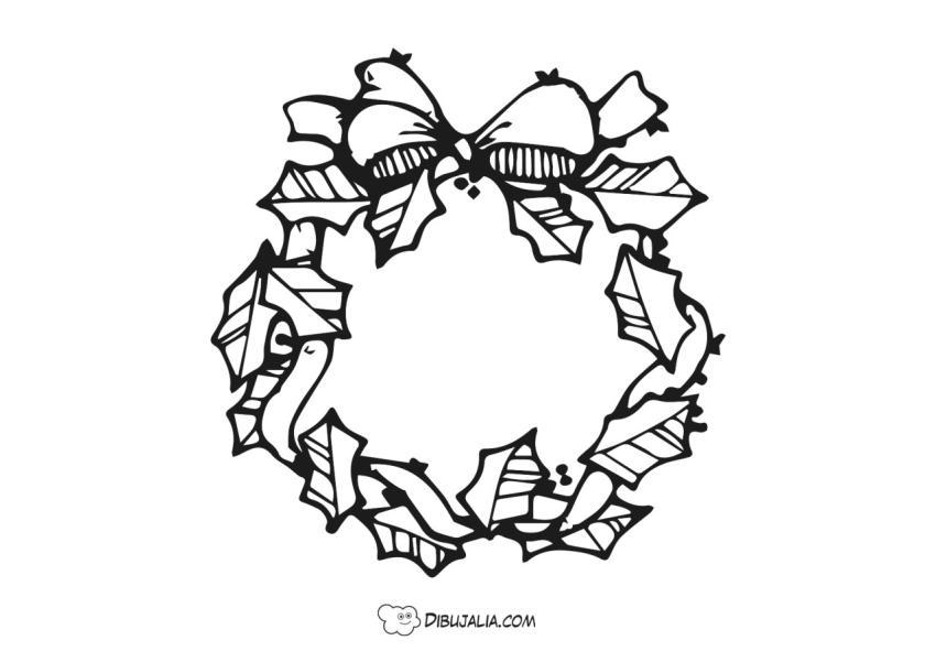 Corona de adorno para navidad