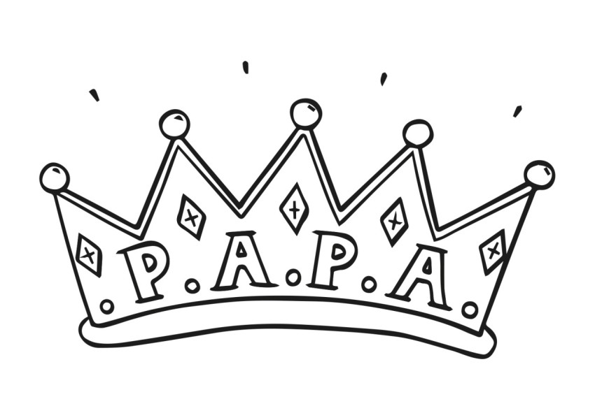 Corona de rey para Papá