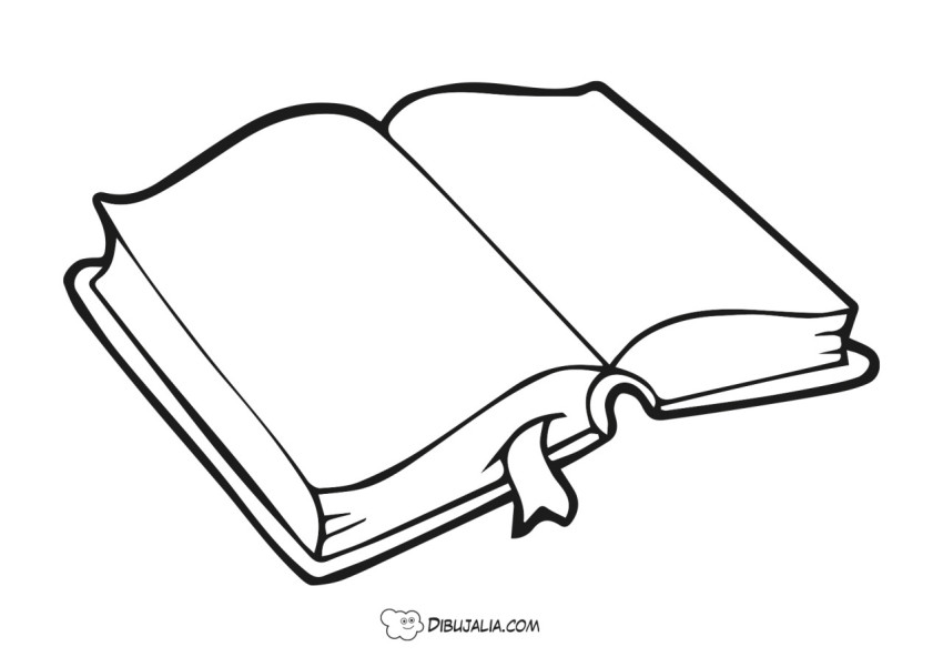 como dibujar un libro abierto