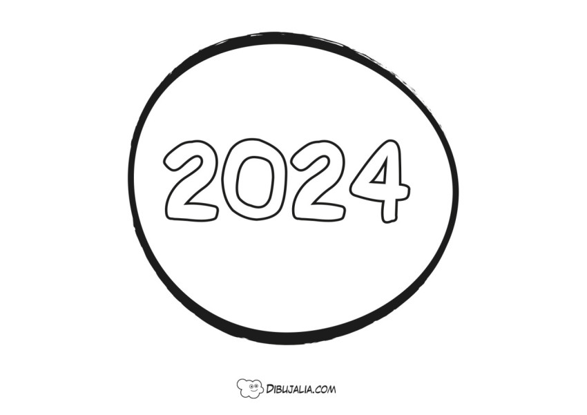 2024 Sticker blanco