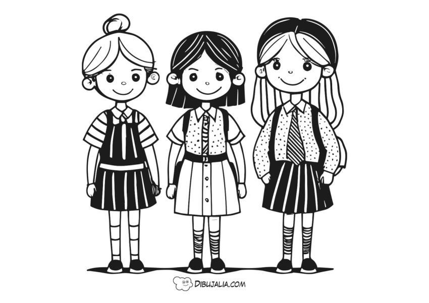 3 niñas sonrientes