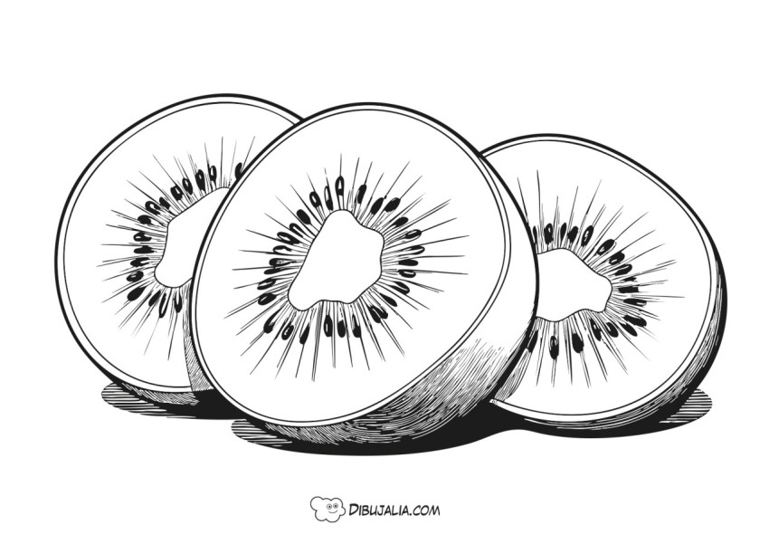 Kiwis en mitades