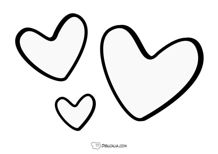 Siluetas de Corazones