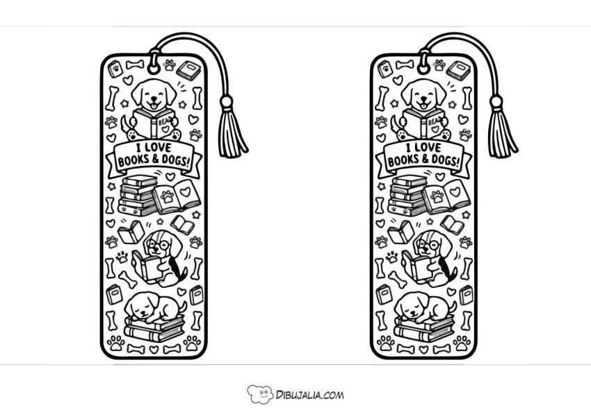 Marcapaginas Mundo de Perros Doble