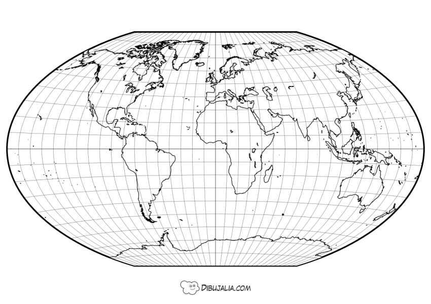 Mapa Proyección Winkel Tripel Coordenadas
