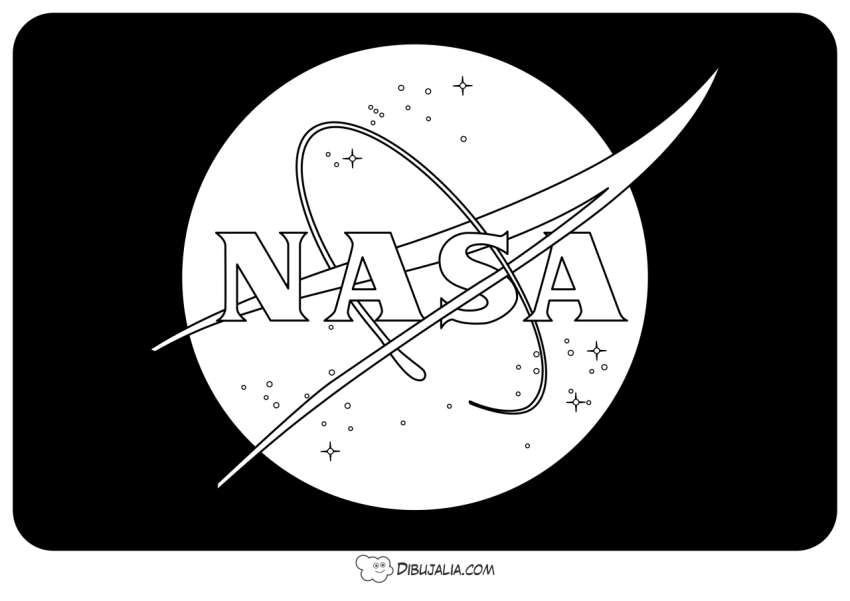 Logo NASA con fondo negro