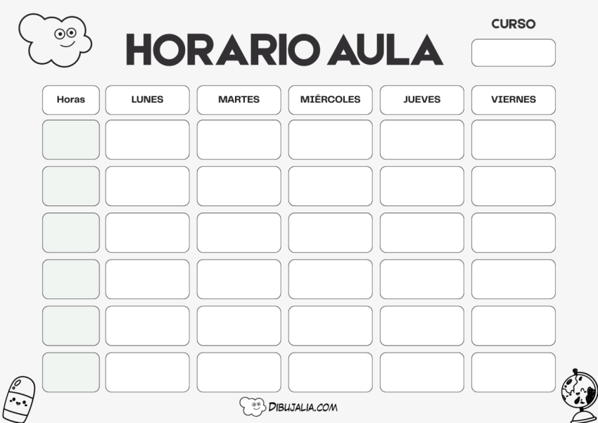 Plantilla Horarios Aula 6s