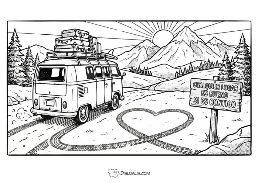 Viaje en Furgoneta de los Enamorados