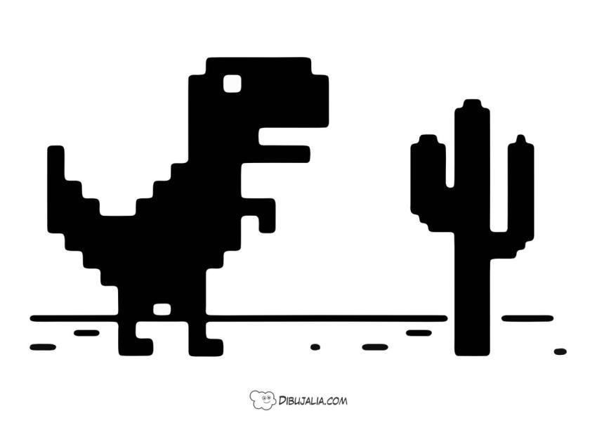 Dino T Rex Google Cactus