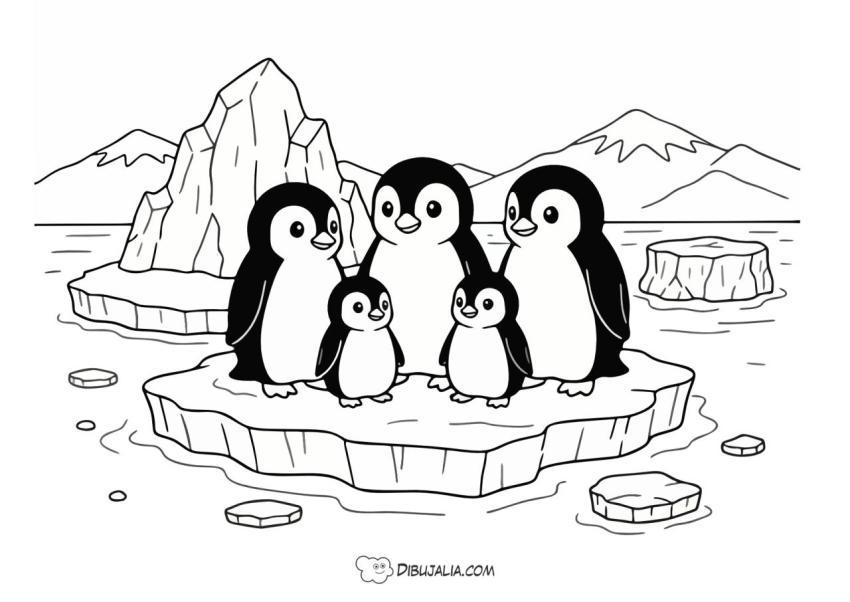 Pinguinos en Familia
