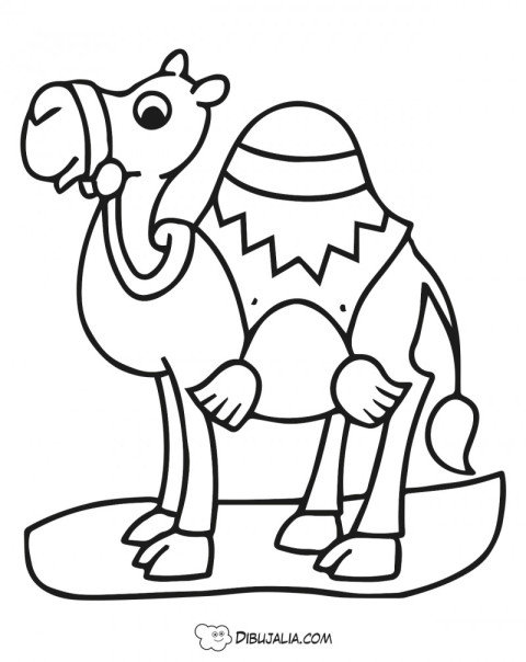 Camello del desierto - Dibujo #107 - Dibujalia - Dibujos para Colorear y  Recursos Educativos