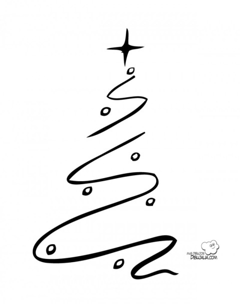 Árbol navidad creativo - Dibujo #669 - Dibujalia - Dibujos para Colorear y  Recursos Educativos