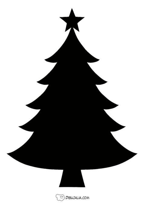 Silueta de Árbol de Navidad