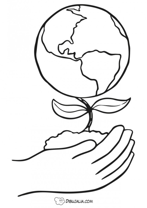 Planta Planeta tierra - Dibujo #233 - Dibujalia - Dibujos para Colorear y  Recursos Educativos